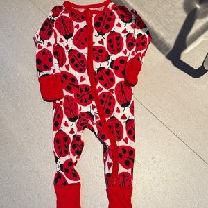 Little Sleepies Ladybug Print zippy 3-6